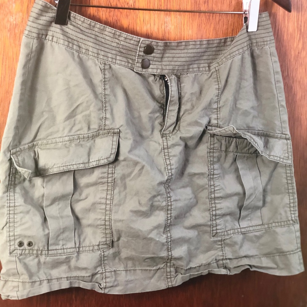 Army Green Utility Skirt